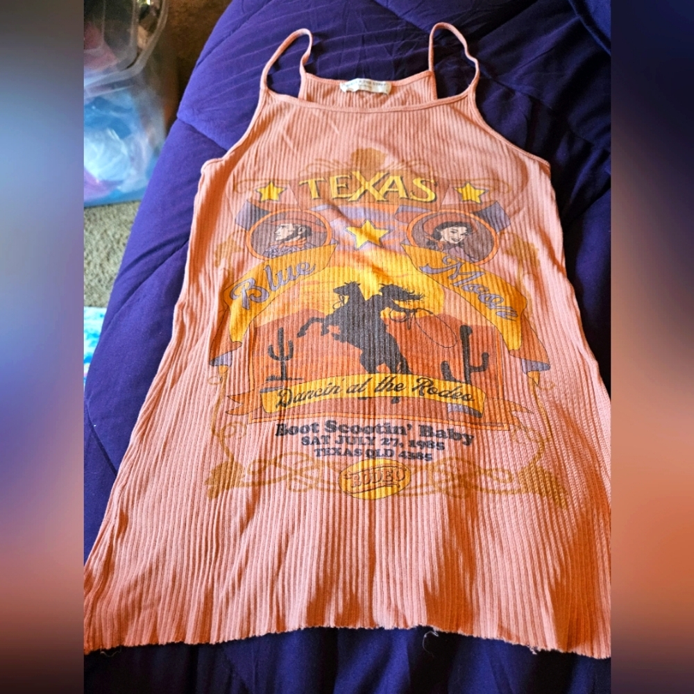 Spell Texas Graphic Tank Top Small